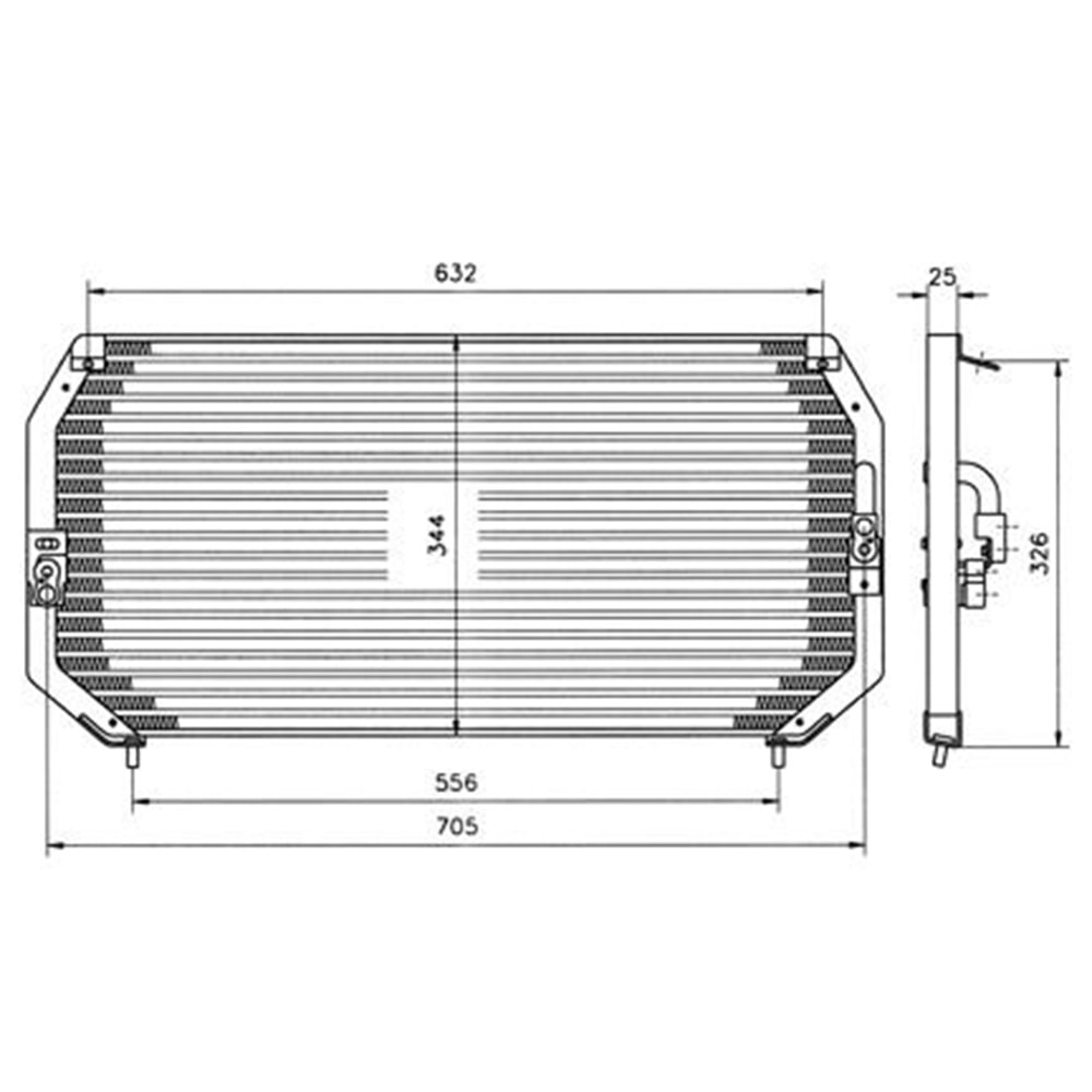RADYATÖR KLİMA CORONA 93-97/CARİNA 97-98