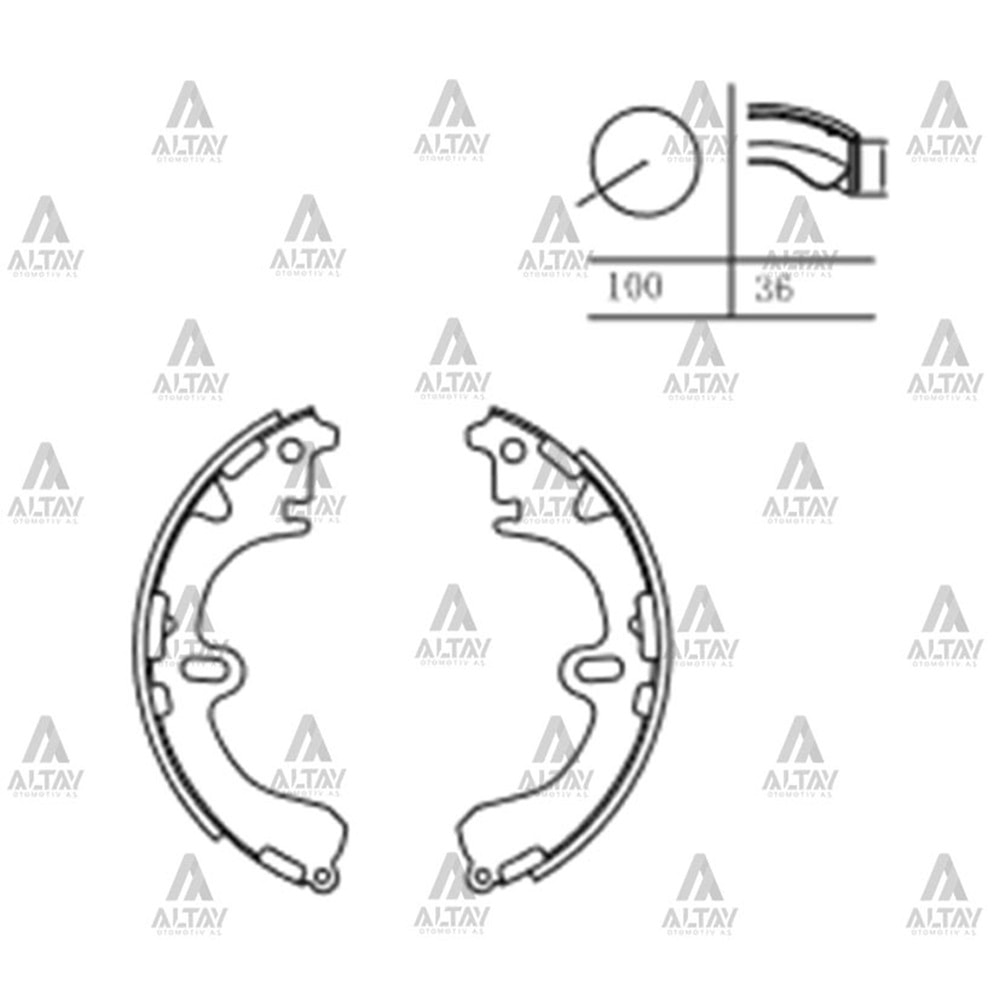 BALATA ARKA FREN COROLLA 88-01 (PABUÇ-AE92/AE101/AE111)
