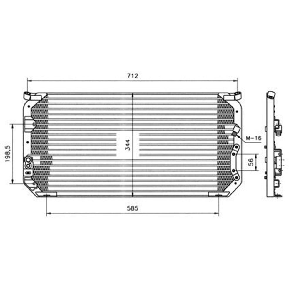 RADYATÖR KLİMA COROLLA 93-99 (AE101-AE111)