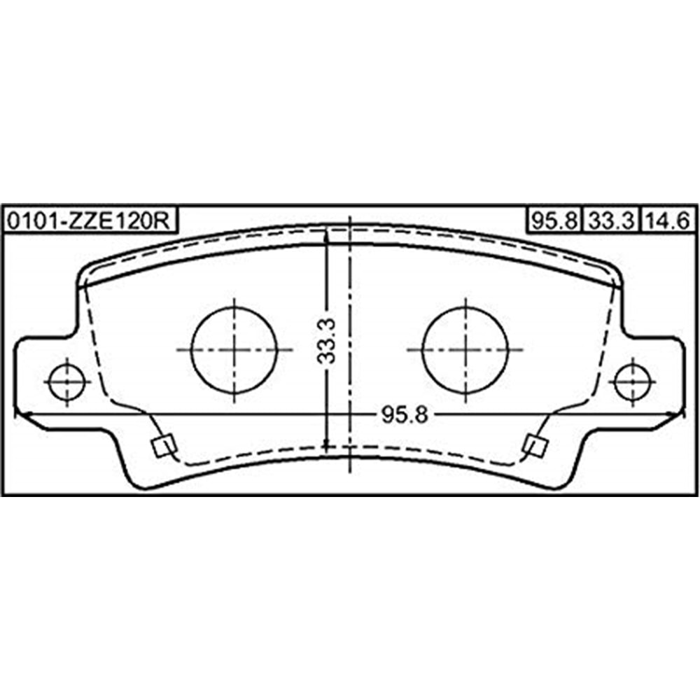 BALATA ARKA FREN COROLLA 02-06 (ZZ121-DSİK)