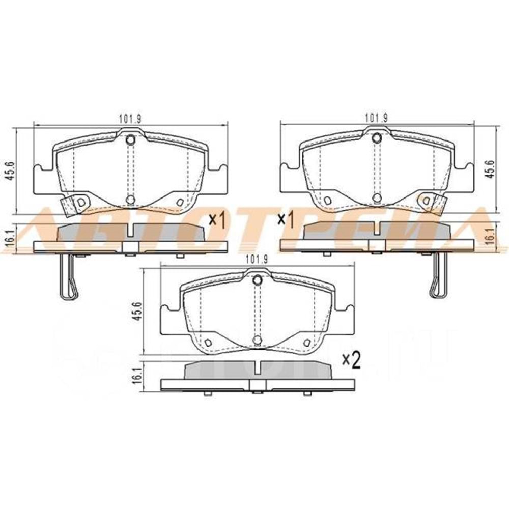 BALATA ARKA FREN COROLLA 07-13/AURIS 07-10 (DİZEL-D4D)