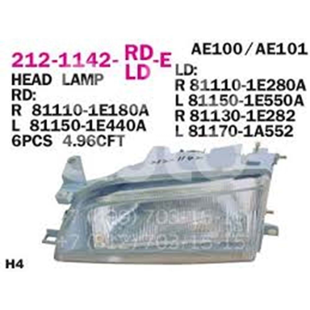 FAR LH COROLLA 93-97 (AE101)