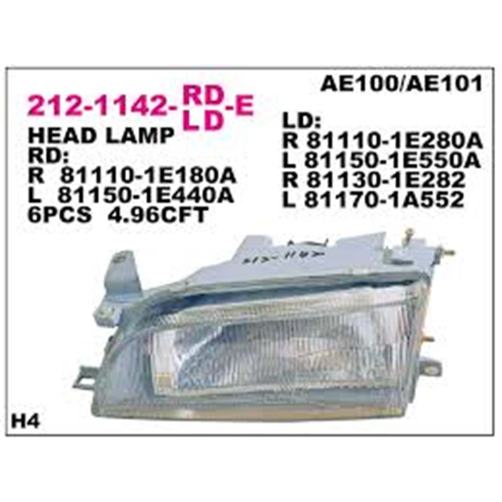 FAR RH COROLLA 93-97 (AE101)