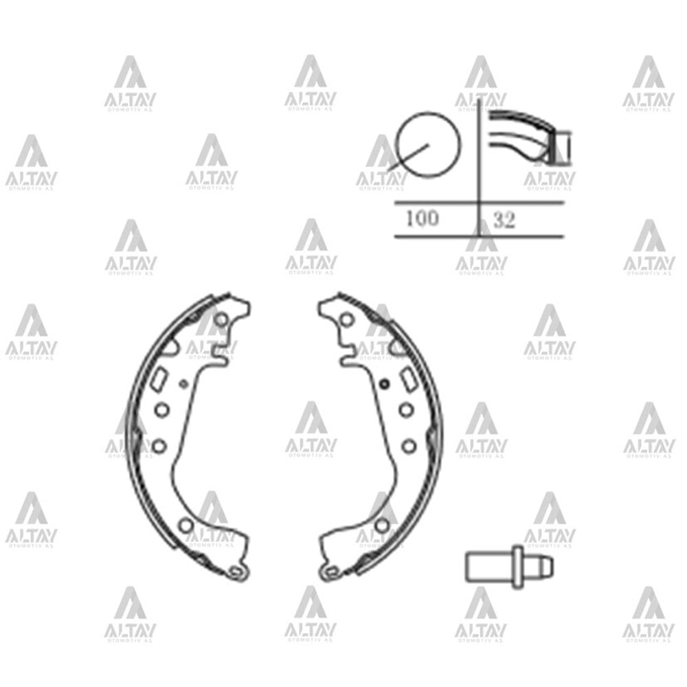 BALATA ARKA FREN YARIS 99-05 (PABUÇ)