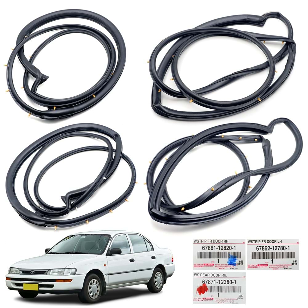 FİTİL KAPI ÇEVRE ÖN RH COROLLA 93-98 (AE101-KAPIYA GELEN)