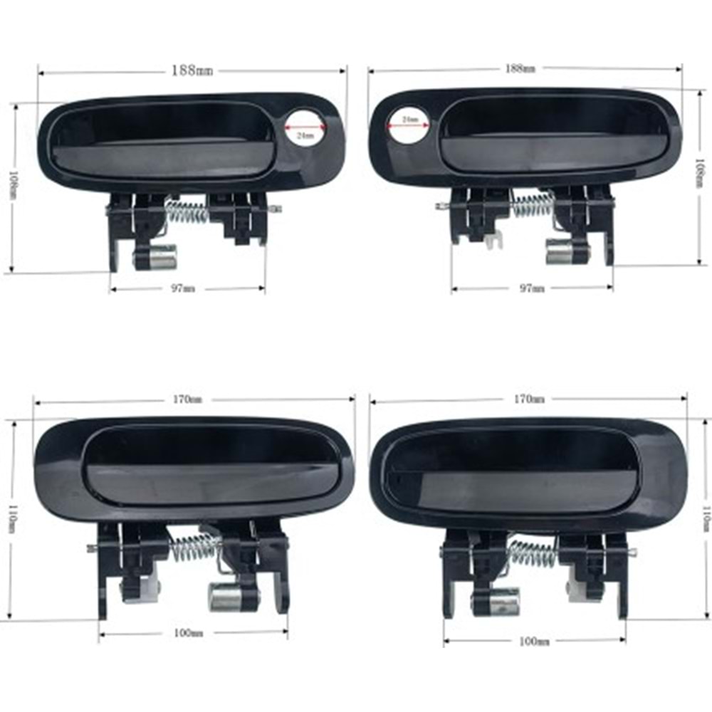 KAPI KOLU DIŞ AÇMA ÖN SOL COROLLA 98-01 (AE111-ZZ111)