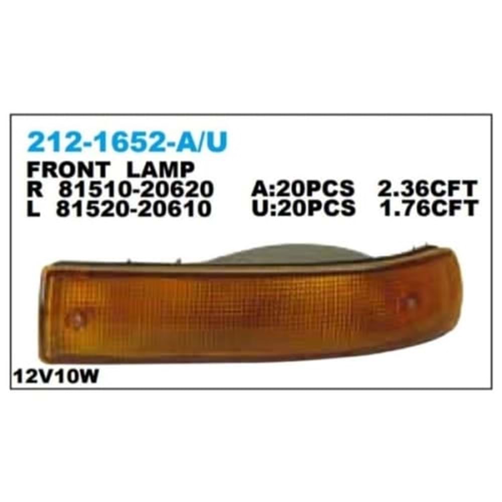 SİNYAL TAMPON SOL CORONA 90-91 (AT181)