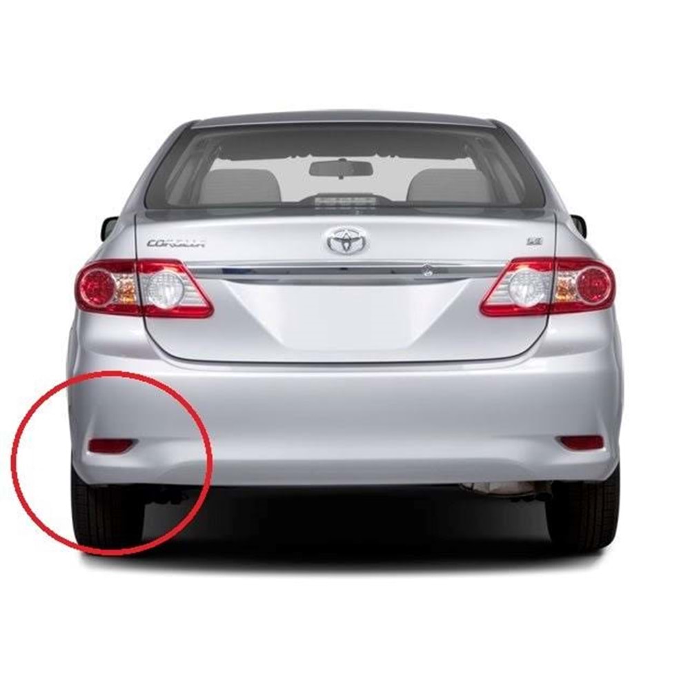 REFLEKTÖR ARKA TAMPON SAĞ COROLLA 10-12 (E150)